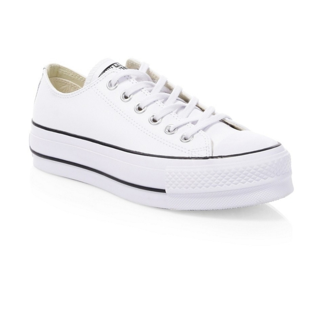 CONVERSE OX LEATHER PLATFORM SNEAKER NWB